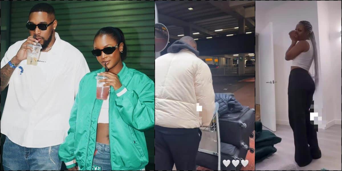 "Why does Bella trends only when she posts about her relationship" - Speculations as reality star joins Sheggz in the UK