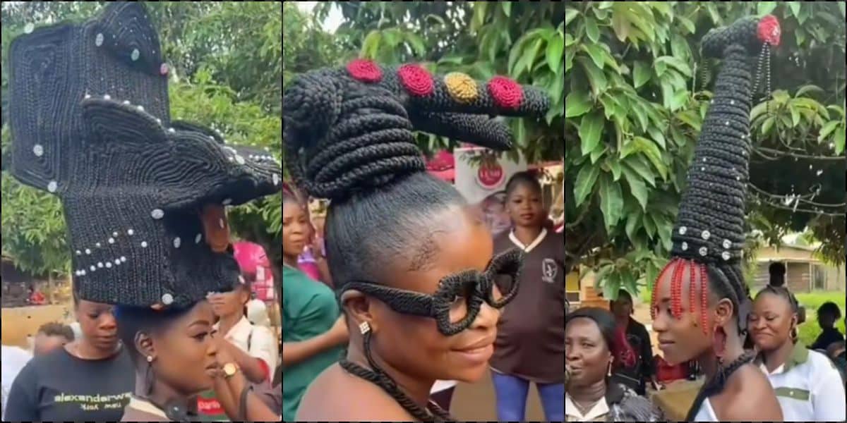 Unconventional hairstyles at a beauty contest sparks massive buzz