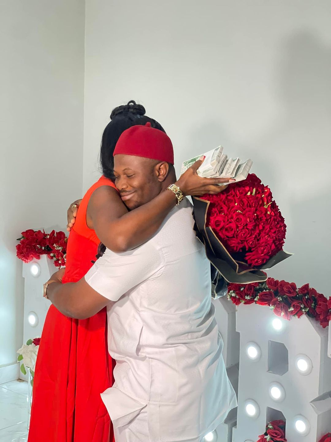 "I said yes to a lifetime of love" - Favour Nwachukwu says as she gets engaged to movie director