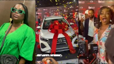 "Rich getting richer" - Outrage as Funke Akindele receives brand new car gift