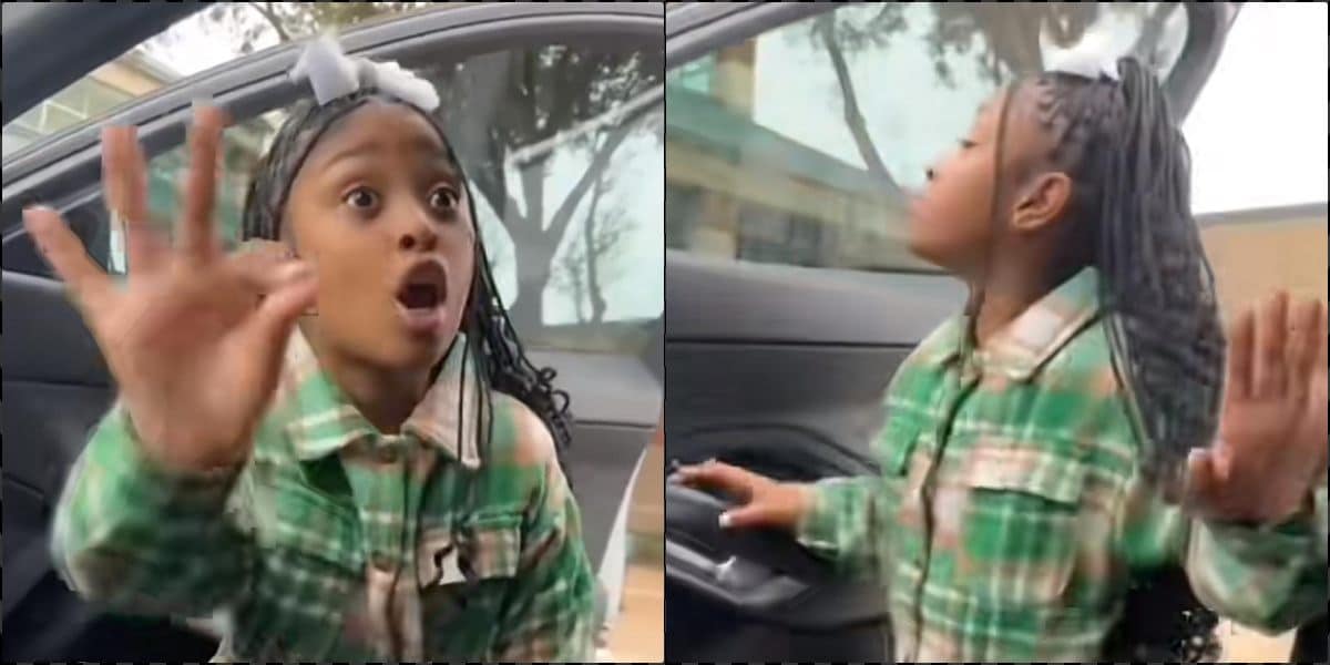 "Do you not know what early means?" - Little girl loses cool after mother arrives late to pick her up at school