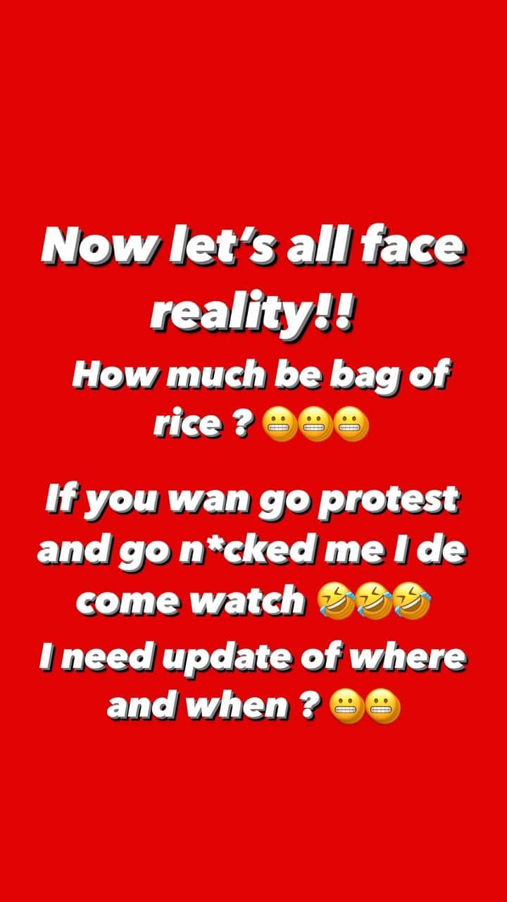 Rudeboy tells Nigerians to face reality