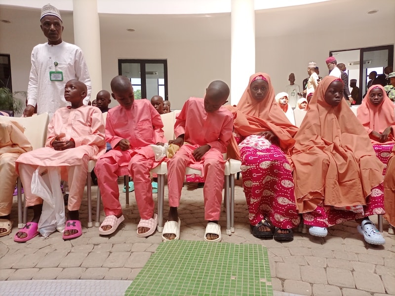 137 rescued schoolchildren arrive Kaduna govt house