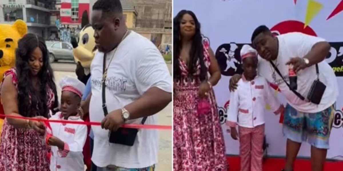 Cubana Chiefpriest excited as he unveils his 6-yr-old son’s multimillionaire hotel project
