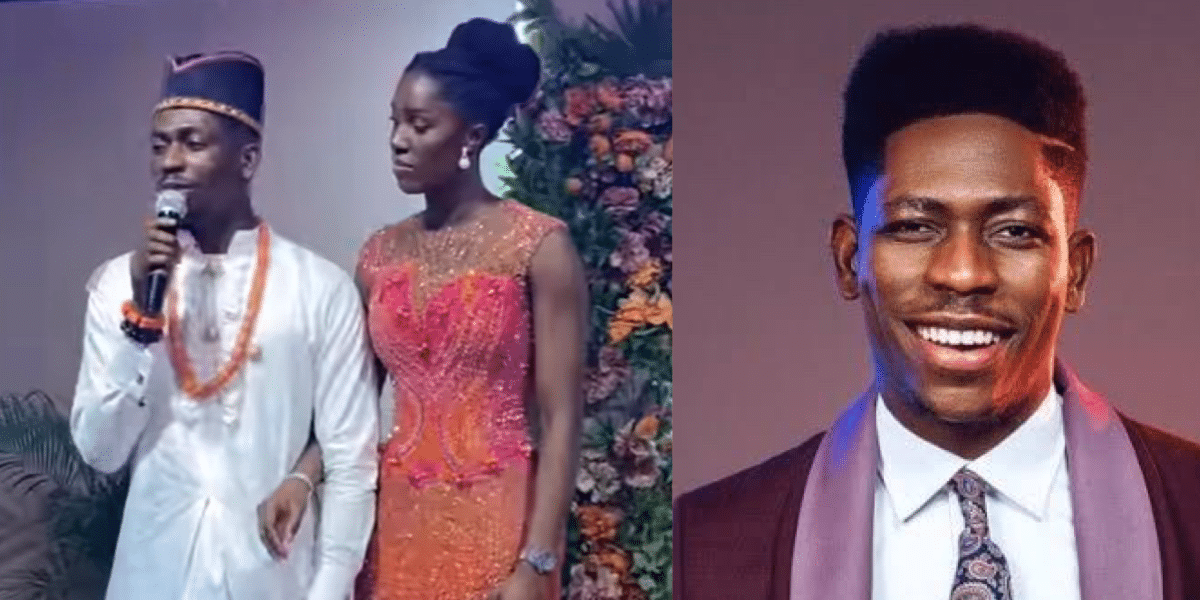 Viral video of Moses Bliss correcting MC for introducing his wife wrongly trends