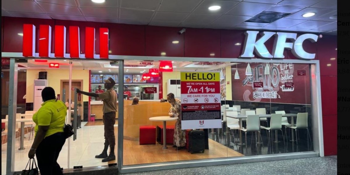 FAAN shuts KFC at Lagos Airport over alleged discrimination of former governor Gbenga Daniel’s son