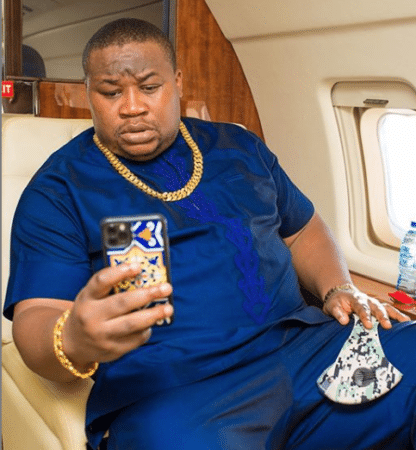 “You too sabi, see my sister’s hand na” - Cubana Chief Priest shower praises on Davido for giving his wife queenly treatment