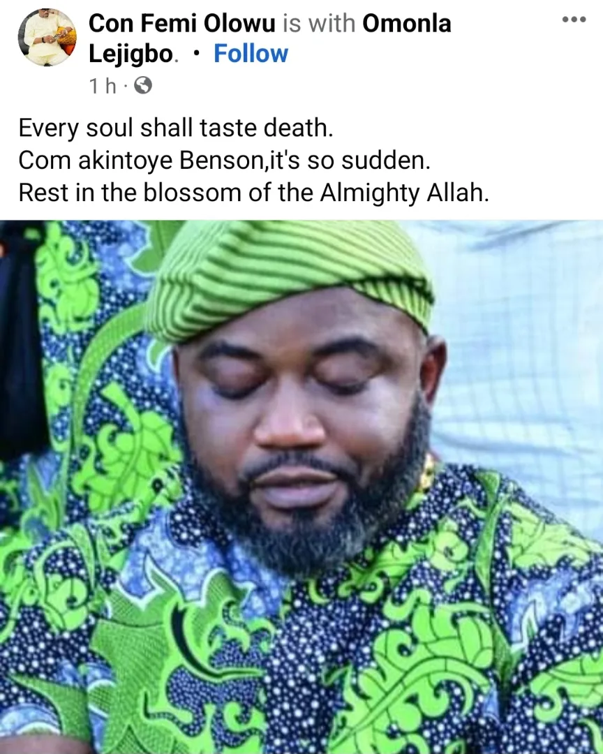 MC Oluomo's aide dies in car accident