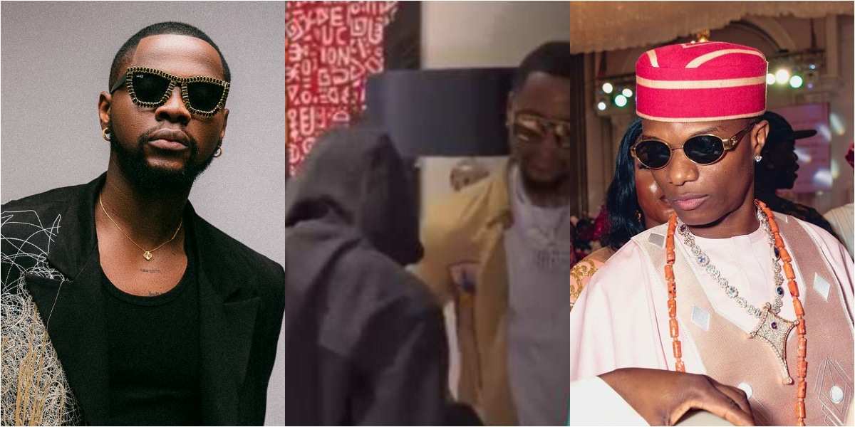 "I like what Kizz did, Wizkid no be God" - Mixed reactions as Kizz Daniel greets Wizkid awkwardly
