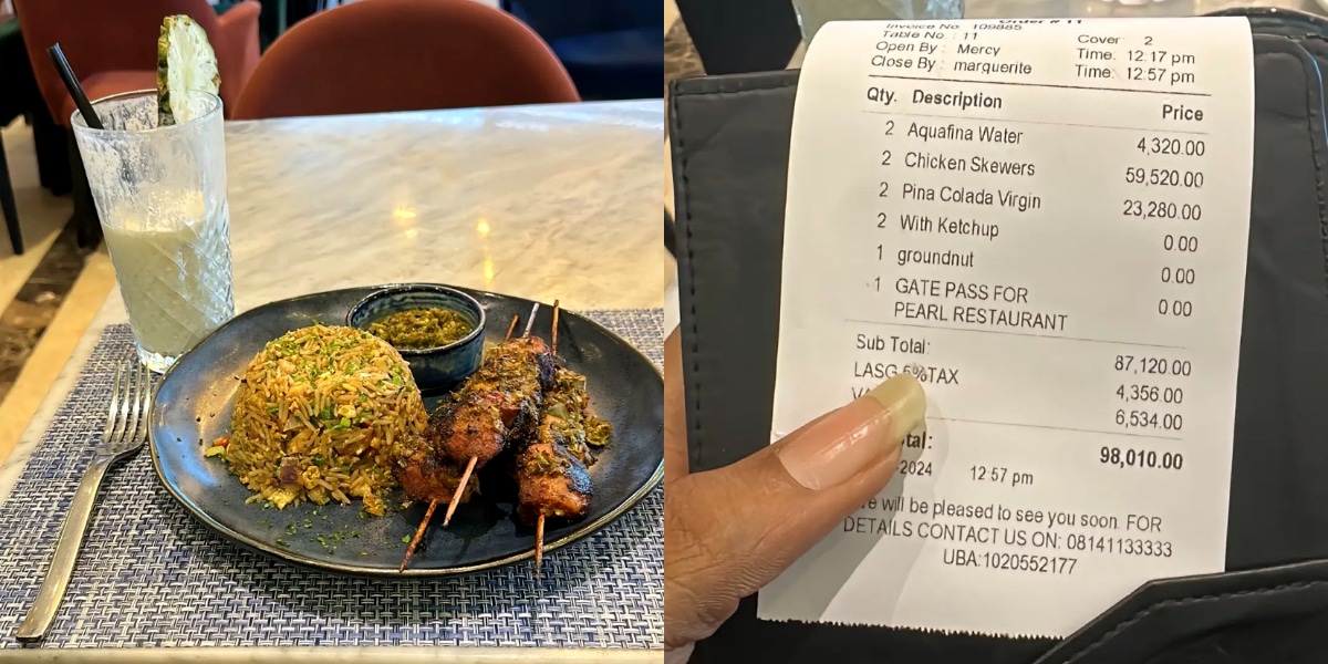 "You ate a bag of rice in one sitting" - Reactions as man reveals he was billed N98,000 for a plate of rice