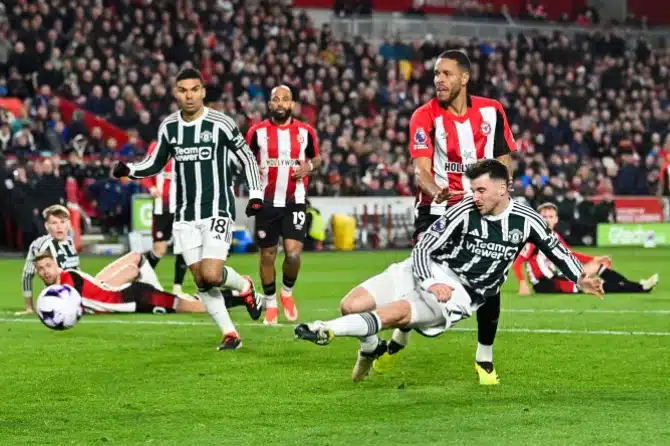 Mason Mount scores first Manchester United goal in draw against Brentford