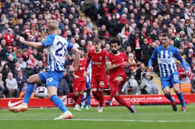 EPL: Salah emerges hero as Liverpool edge Brighton to reclaim top spot