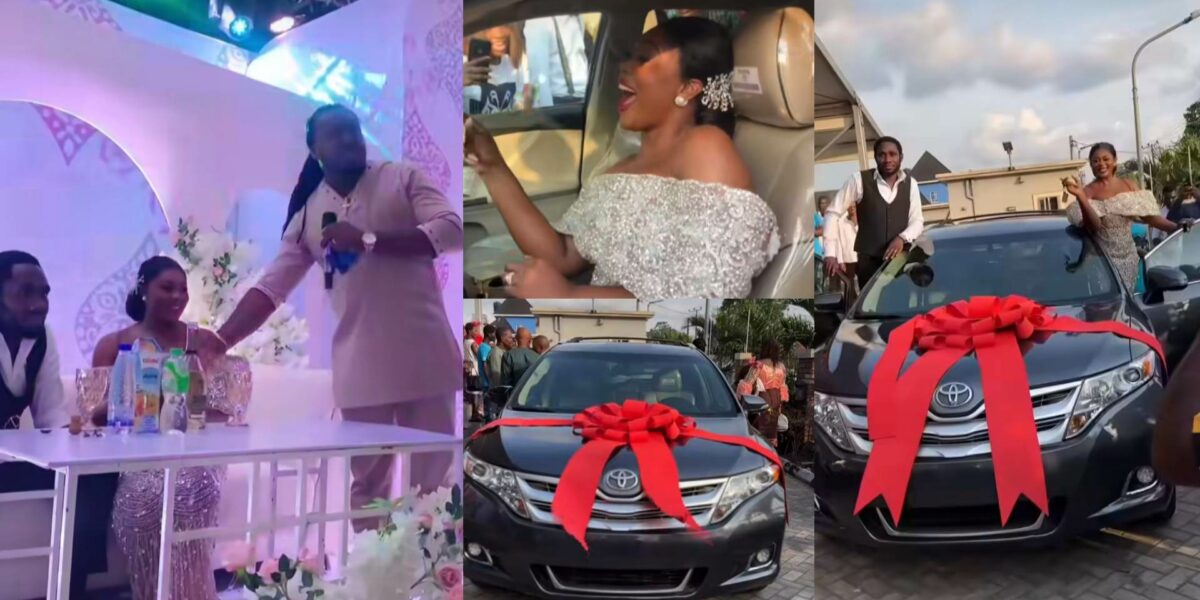 Brother bride car wedding day