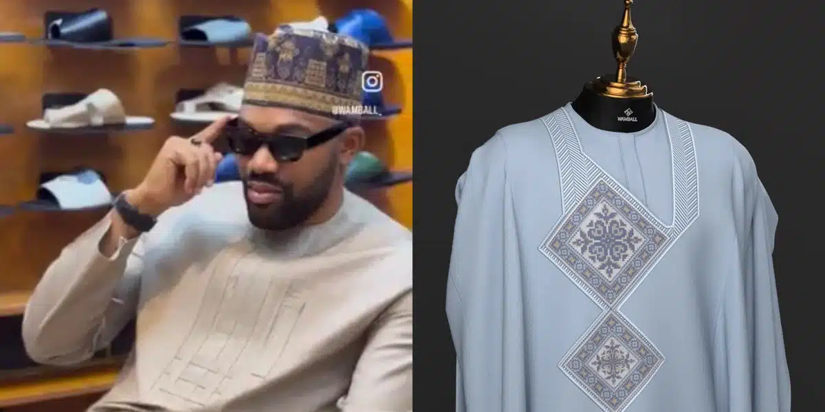 “This one na alagbada ina” — See the Nigerian Agbada worth only N700k