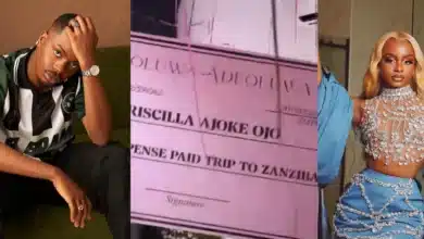 “What if they’re secretly dating” — Netizens wonder as Enioluwa gifts Priscilla Ojo paid trip to Zanzibar for her birthday