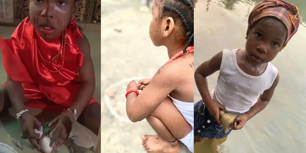 Little girl starts journey to becoming powerful priestess