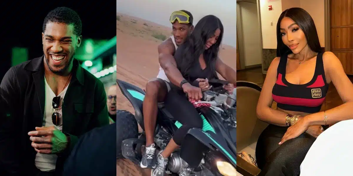 Anthony Joshua sparks dating rumor as he hangs out with business woman, Kika Osunde