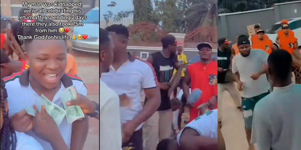 “Una wan pay them again” — Family and friends throw party to celebrate release of their friend from kidnappers after paying N75 million