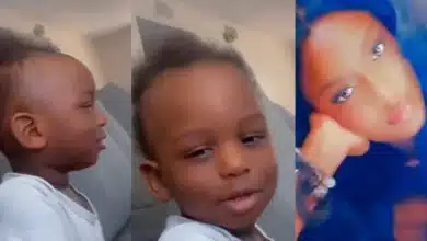 “See him eyes, baba don fall” — Mother shows off toddler who is crushing on Ayra Starr
