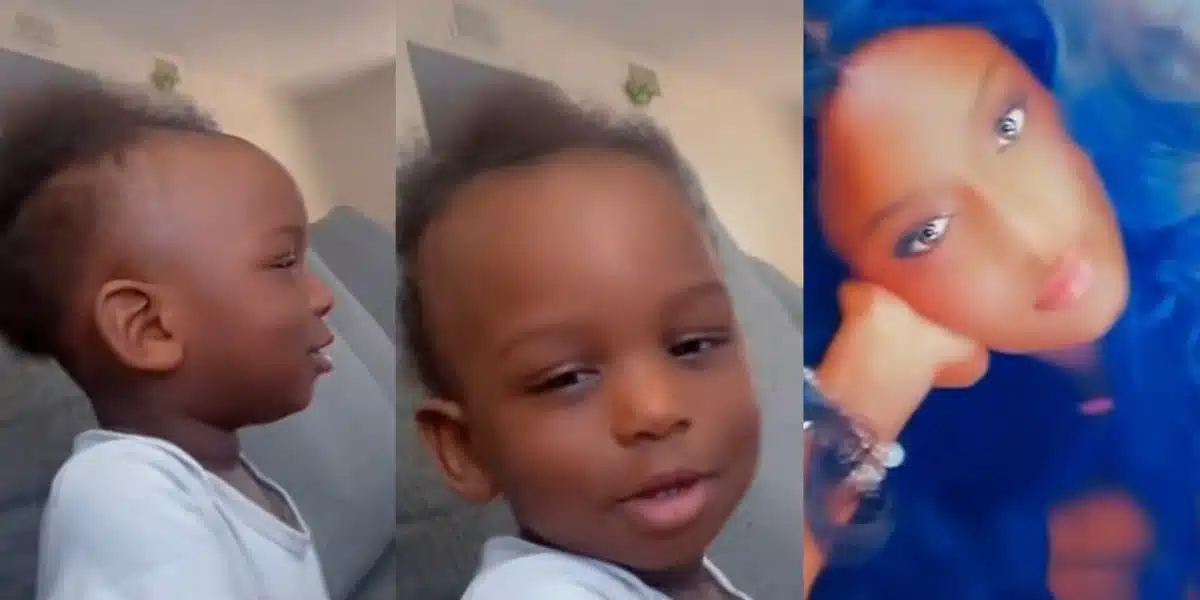 “See him eyes, baba don fall” — Mother shows off toddler who is crushing on Ayra Starr