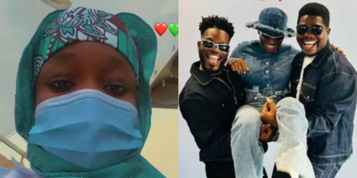 “Two grown strange men holding your thighs this way” — Muslim lady lambasts Taooma for new photo