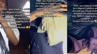 Fashion designer confused as celebrity offers N700k or getting tagged on Instagram as payment for clothes she made