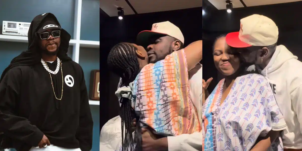 “Our wife” — Netizens jubilant as Kizz Daniel flaunts loved up video with his babymama