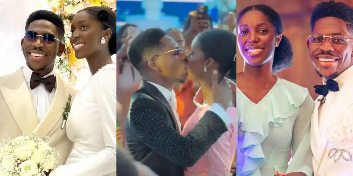 “Moses wan swallow this woman, easy o” — Netizens beg as Moses Bliss and Marie finally share first kiss
