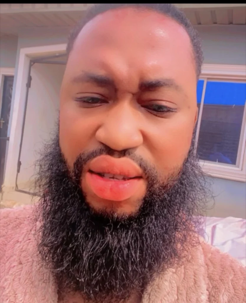 Handsome man shows how he maintains his well-nourished hair 