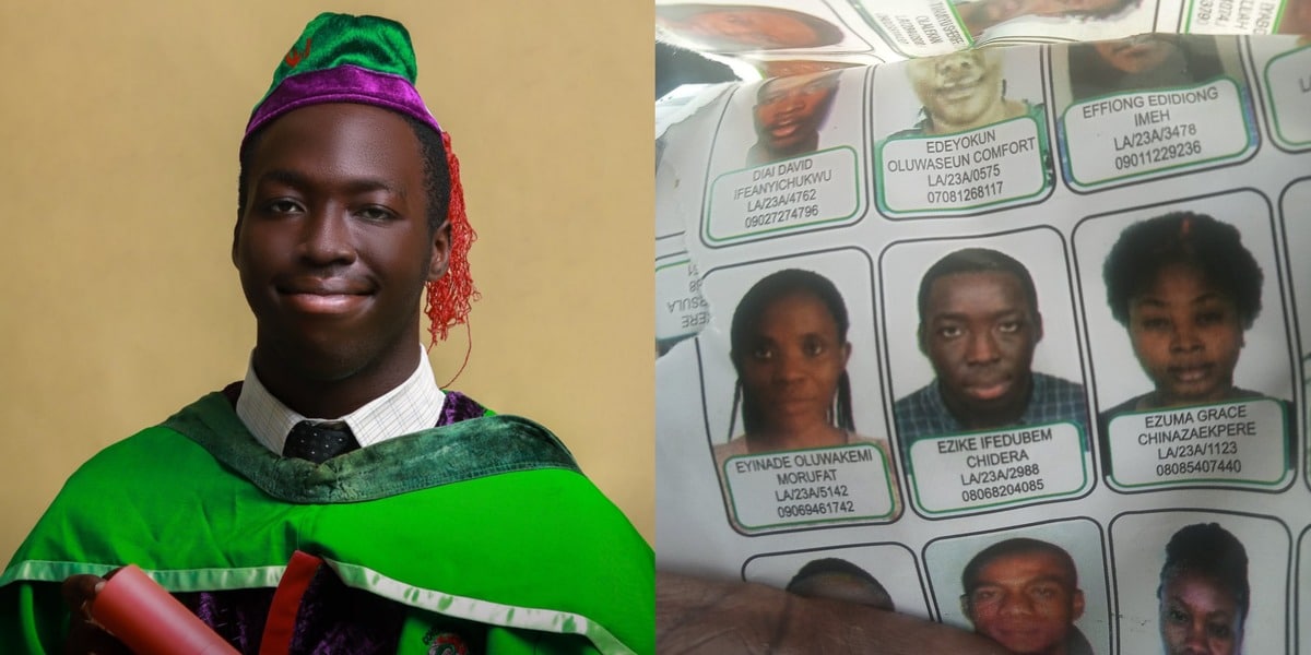 "NYSC wetin I do?" - Youth Corps member stunned as akara wrapper turns out to be NYSC magazine, with his photo
