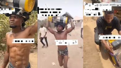 "Caught in the act" - Social media erupts as video shows public humiliation of generator thief
