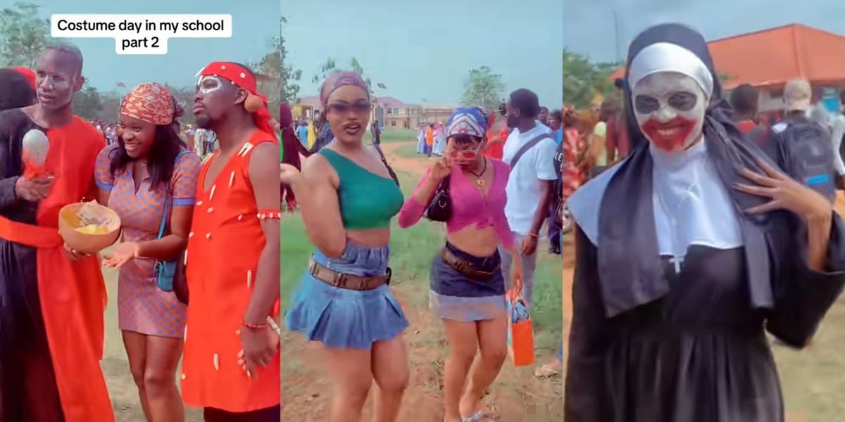 "I see ashawo and kid sister, hook-up" - UNIBEN students shine in Batman, herbalists, NEPA outfits on costume day