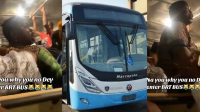 "You get husband, you dey do conductor" - Pregnant woman battles female conductor on BRT bus from Oshodi to Sango
