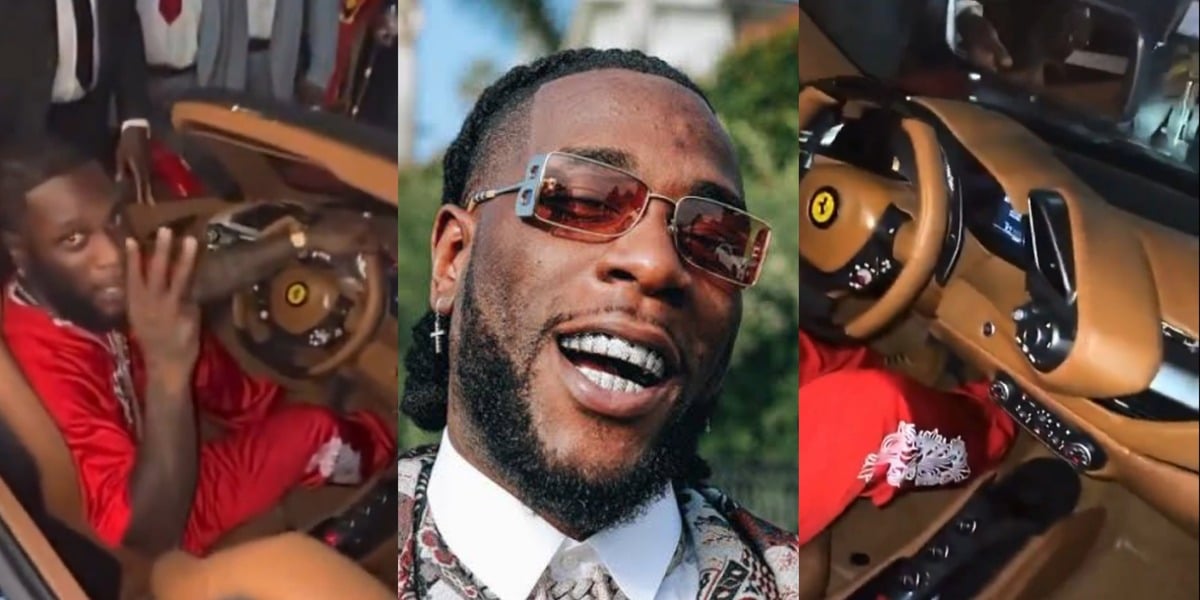 "I have 3 Ferraris, not 2" - Burna Boy confirms ownership of three multi-million naira Ferraris