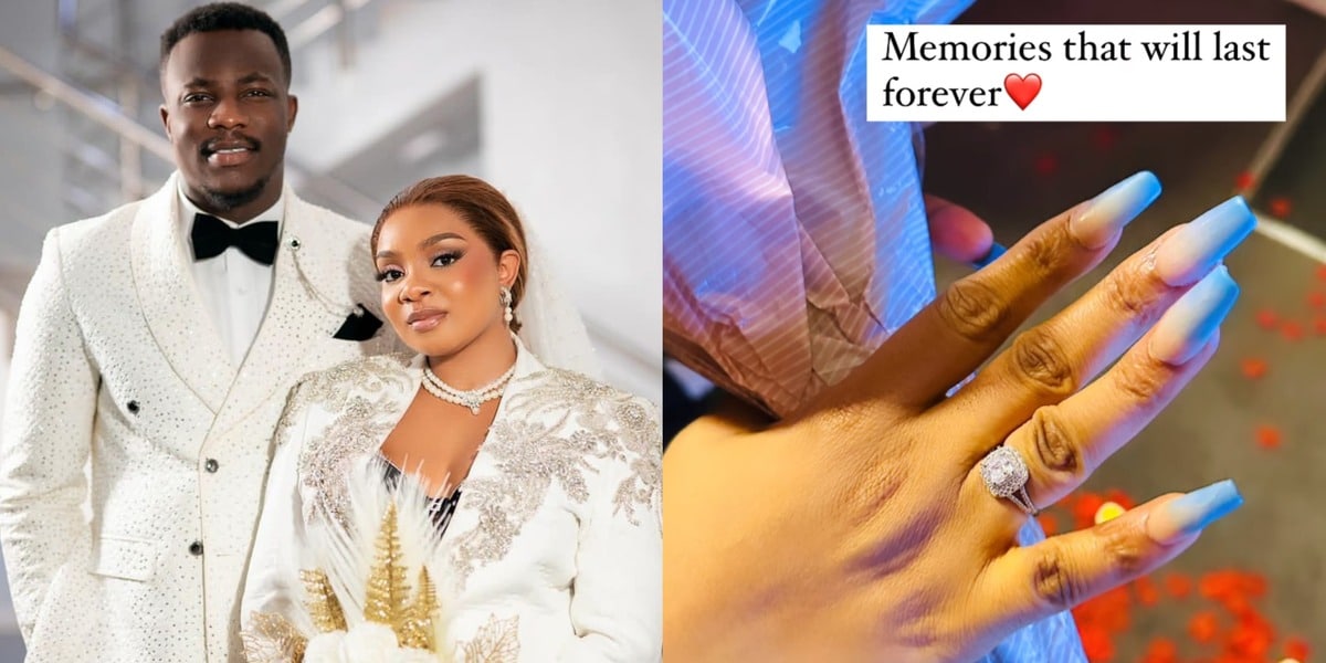 "Memories that'll last forever" - Queen Mercy Atang cherishes wedding memories, flaunts marriage ring