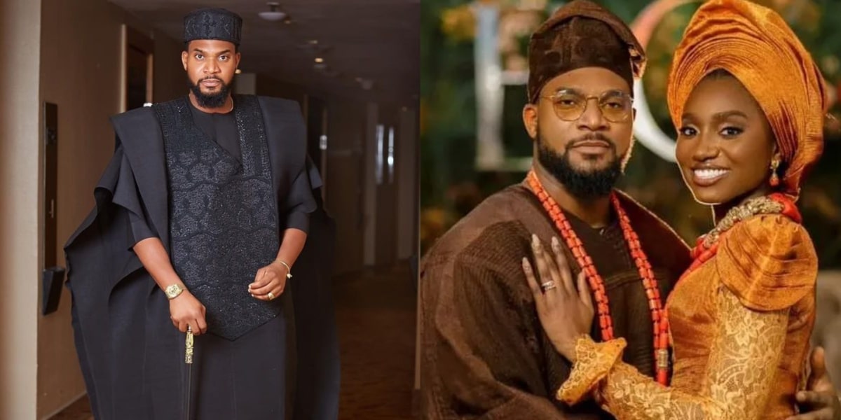 "What did single people do to you" – Kunle Remi stirs reactions as he reads speech written by his wife while receiving an award