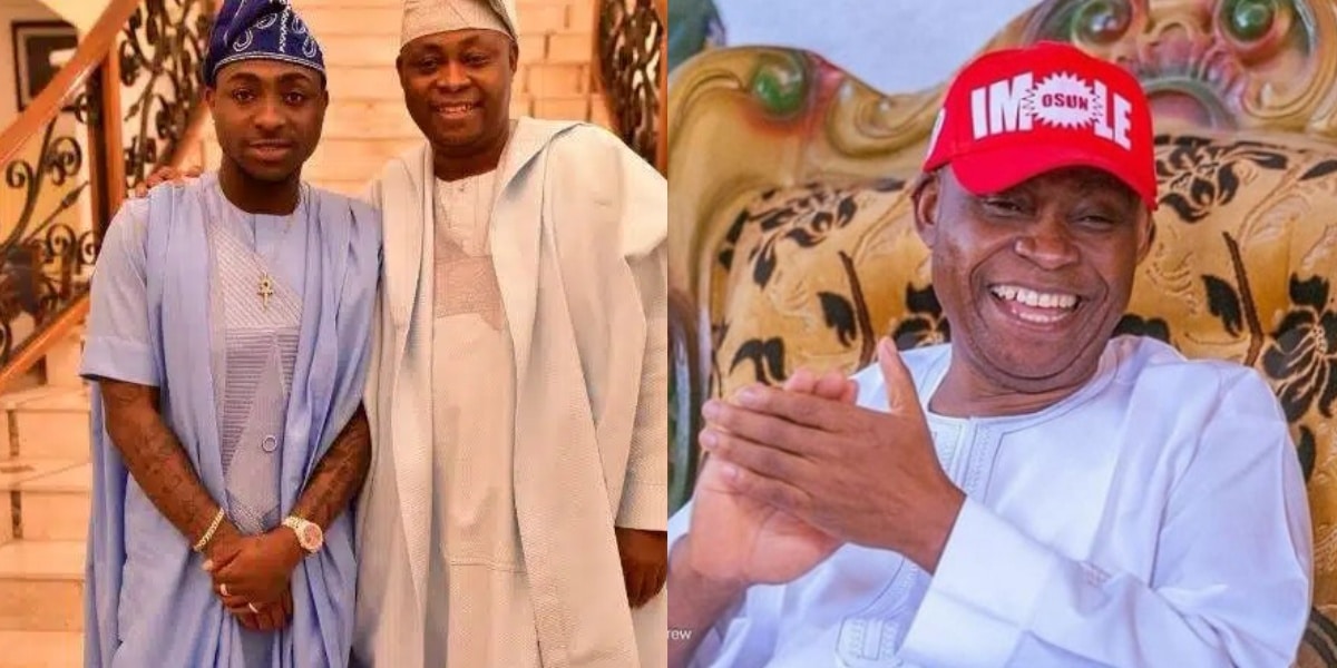 Davido and his father, Adedeji Adeleke