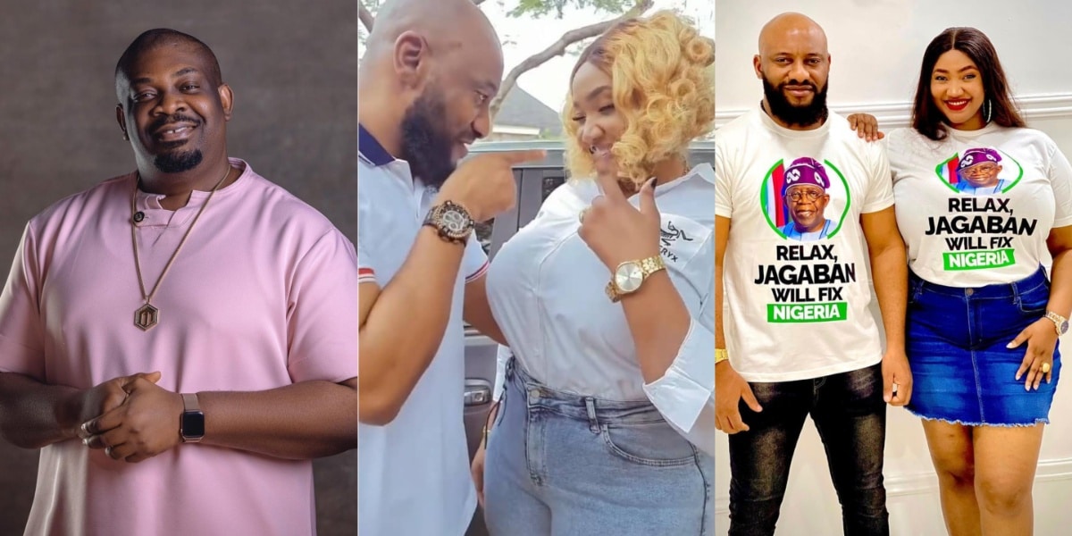 "See love na" – Netizens reacts as Don Jazzy reposts Yul Edochie and Judy Austin video