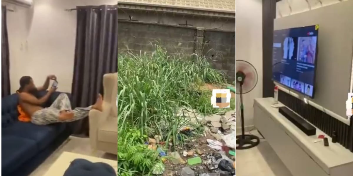 "Disguise don cast" – Man shows off vast difference between the interior and exterior of his house