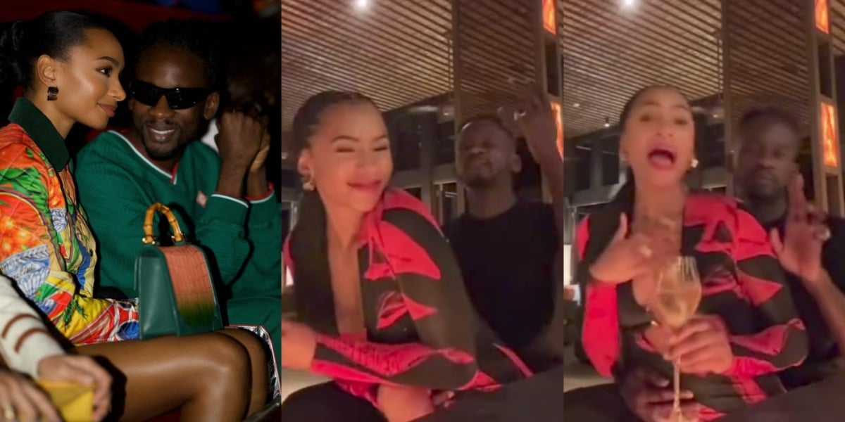 "True love exists" – Mr Eazi and Temi Otedola shares romantic moment together on her birthday