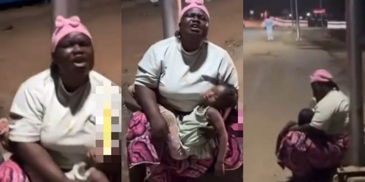 Woman begging street kids good Samaritan