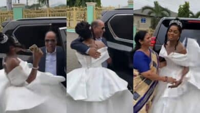 Bride overjoyed as her boss flies from UK to surprise her on her wedding day