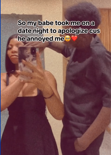 lady boyfriend apologized date 