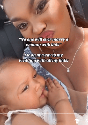 lady woman kids 4 wedding