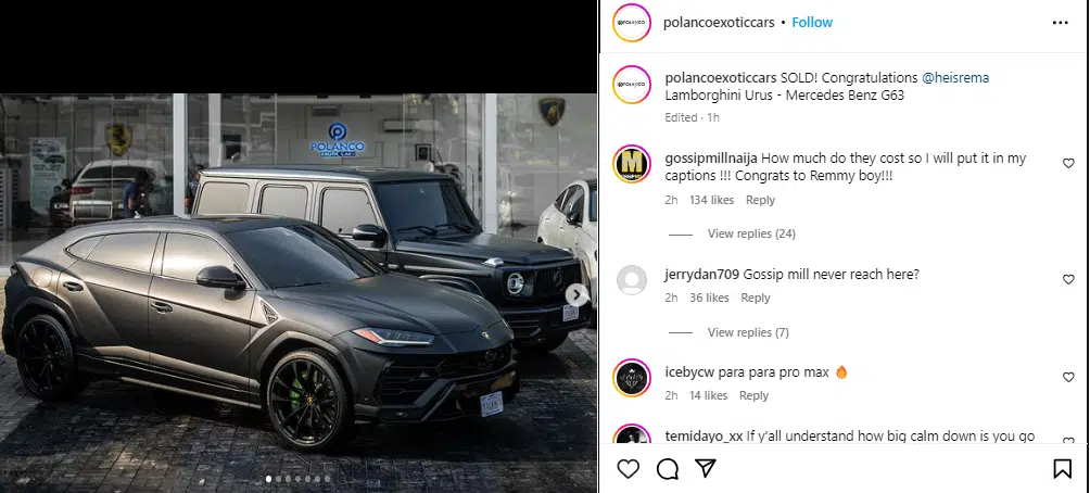 Rema splashes millions of naira as he buys a G63 G-wagon and a ...