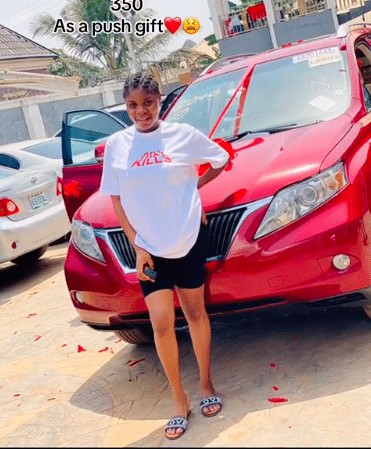 wife lexus husband push gift 