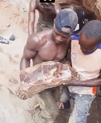 Man shares video of precious stone he found on site while working, allegedly worth million
