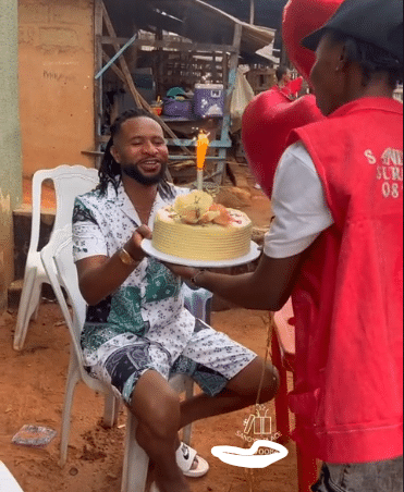 man emotional suprised birthday 