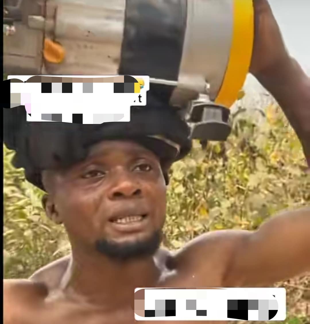 "Caught in the act" - Social media erupts as video shows public humiliation of generator thief