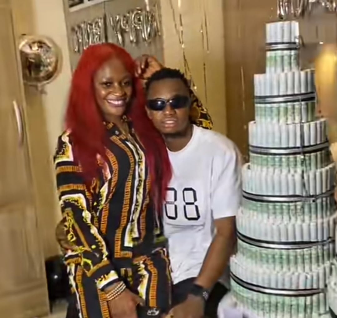 "Best TikTok video" - Beautiful scene as girlfriend gifts boyfriend 1m cheque, plasma TV, money bouquet on birthday